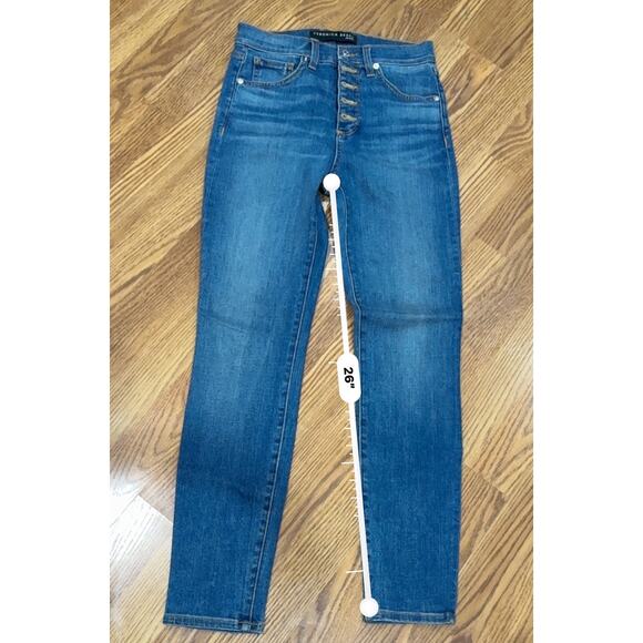 VERONICA BEARD blue Debbie High-Rise Skinny Jeans 26/2 - Picture 3 of 10